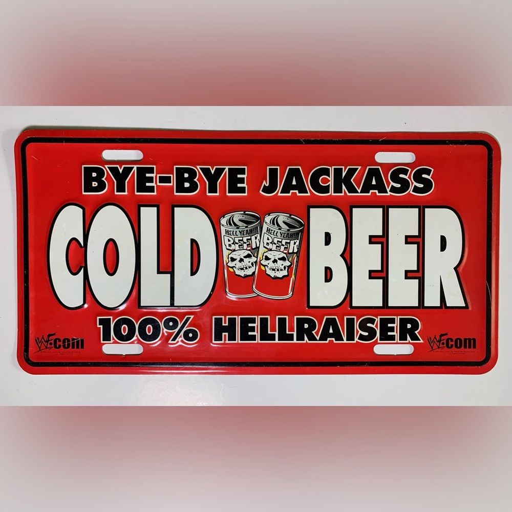 Vintage 2001 Stone Cold Steve Austin license plate